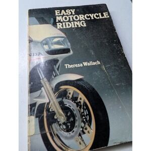 Easy Motorcycle Riding Theresa Wallach 1983 Vintage Paperback Honda Turbo Cover